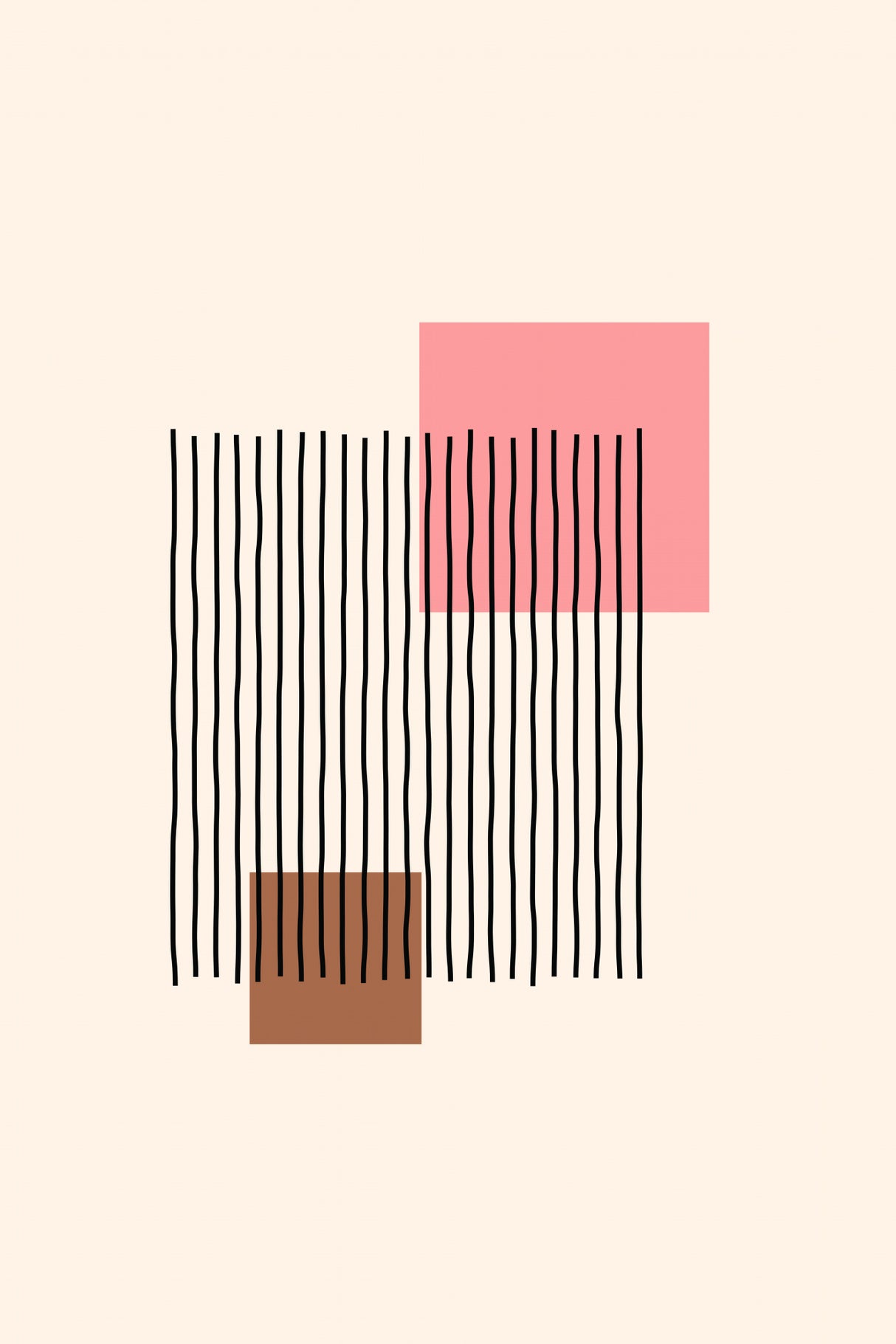 Geometric Abstract Shapes Iiii Poster och Canvastavla