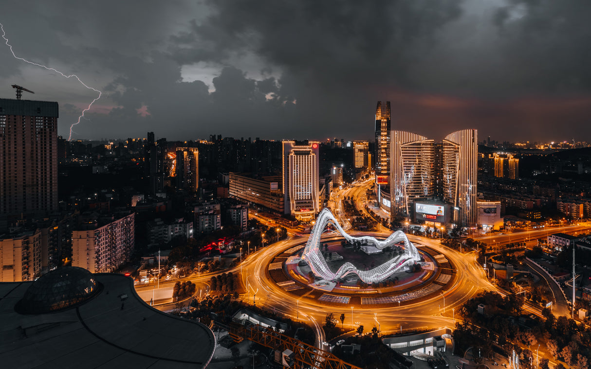 Wuhan Optics Valley Square station Poster och Canvastavla