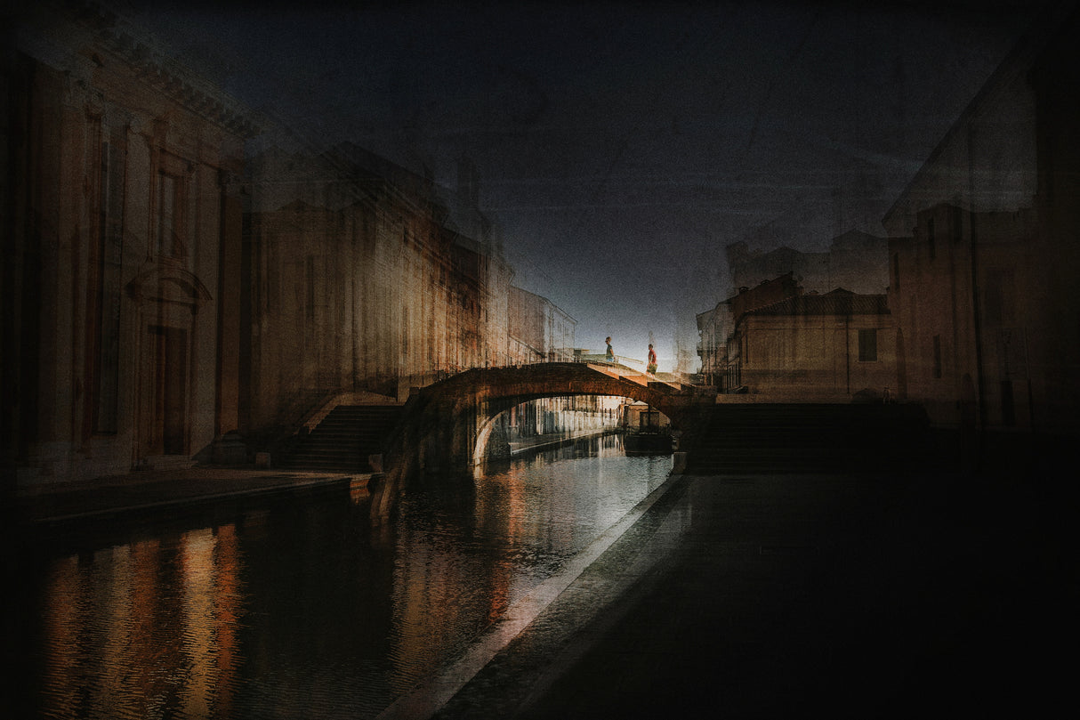 on the bridge Poster och Canvastavla