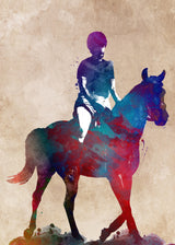 Horse Riding Sport Art (9) Poster och Canvastavla