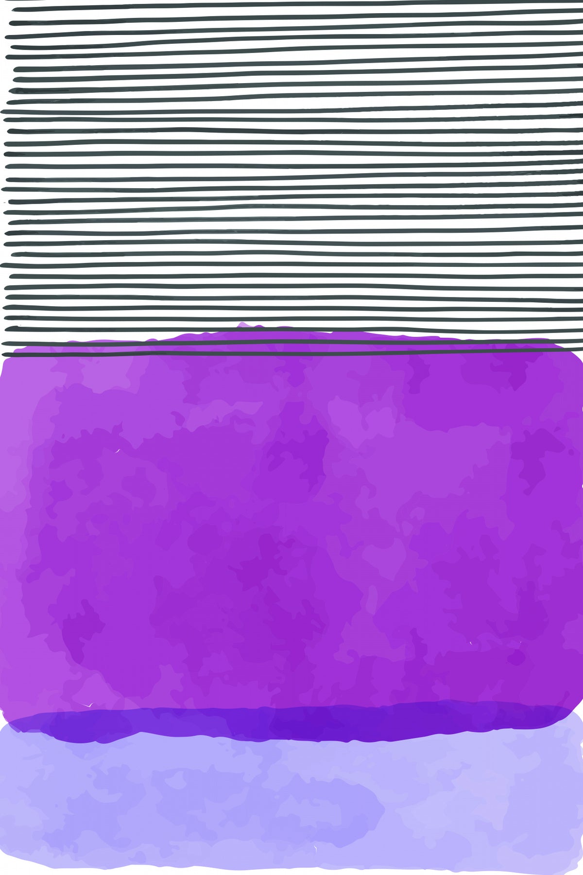 Watercolor Lines Series #3 Poster och Canvastavla