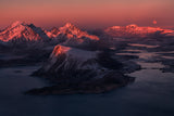 The Lofoten Islands. Full moon. Poster och Canvastavla