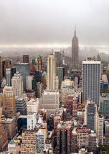 Foggy day in Manhattan Poster och Canvastavla