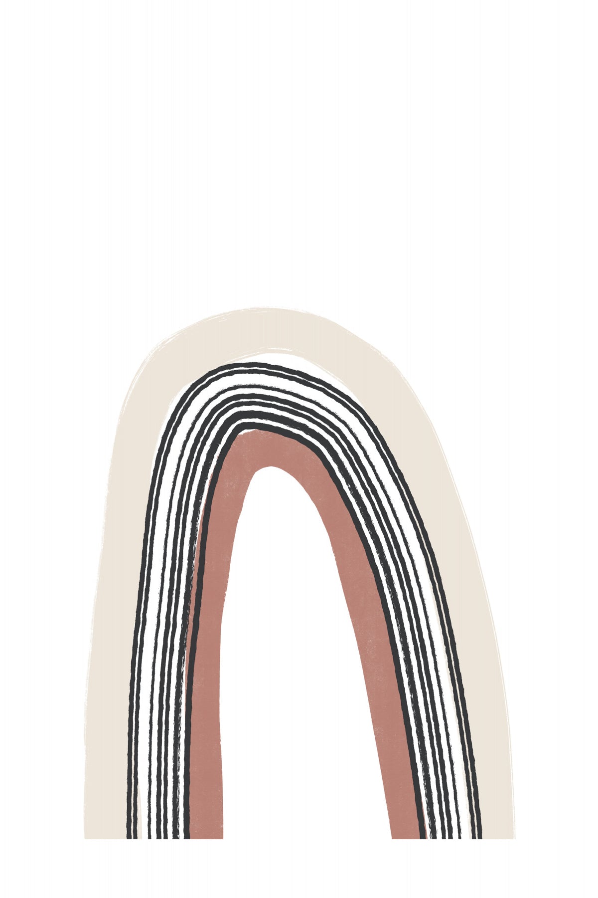 Textured Rainbow Poster och Canvastavla