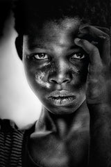 Scarred girl - Benin (Africa) Poster och Canvastavla
