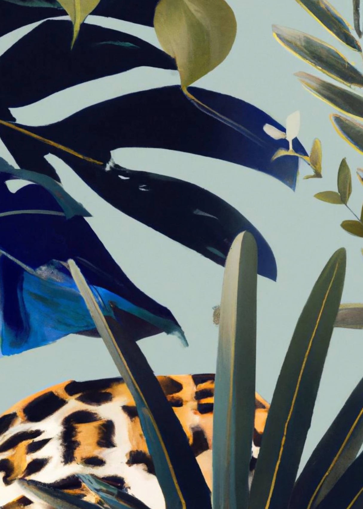 Hidden Leopard Poster och Canvastavla