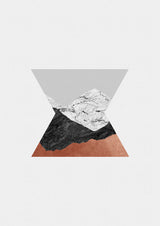 Copper Geometric IV Poster och Canvastavla