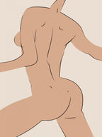 Dancing Nude Poster och Canvastavla