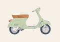 Vespa Print Poster och Canvastavla