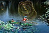 Daily life by the lake Poster och Canvastavla
