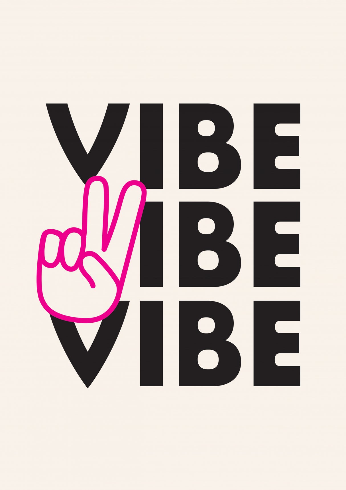 Vibes Poster och Canvastavla
