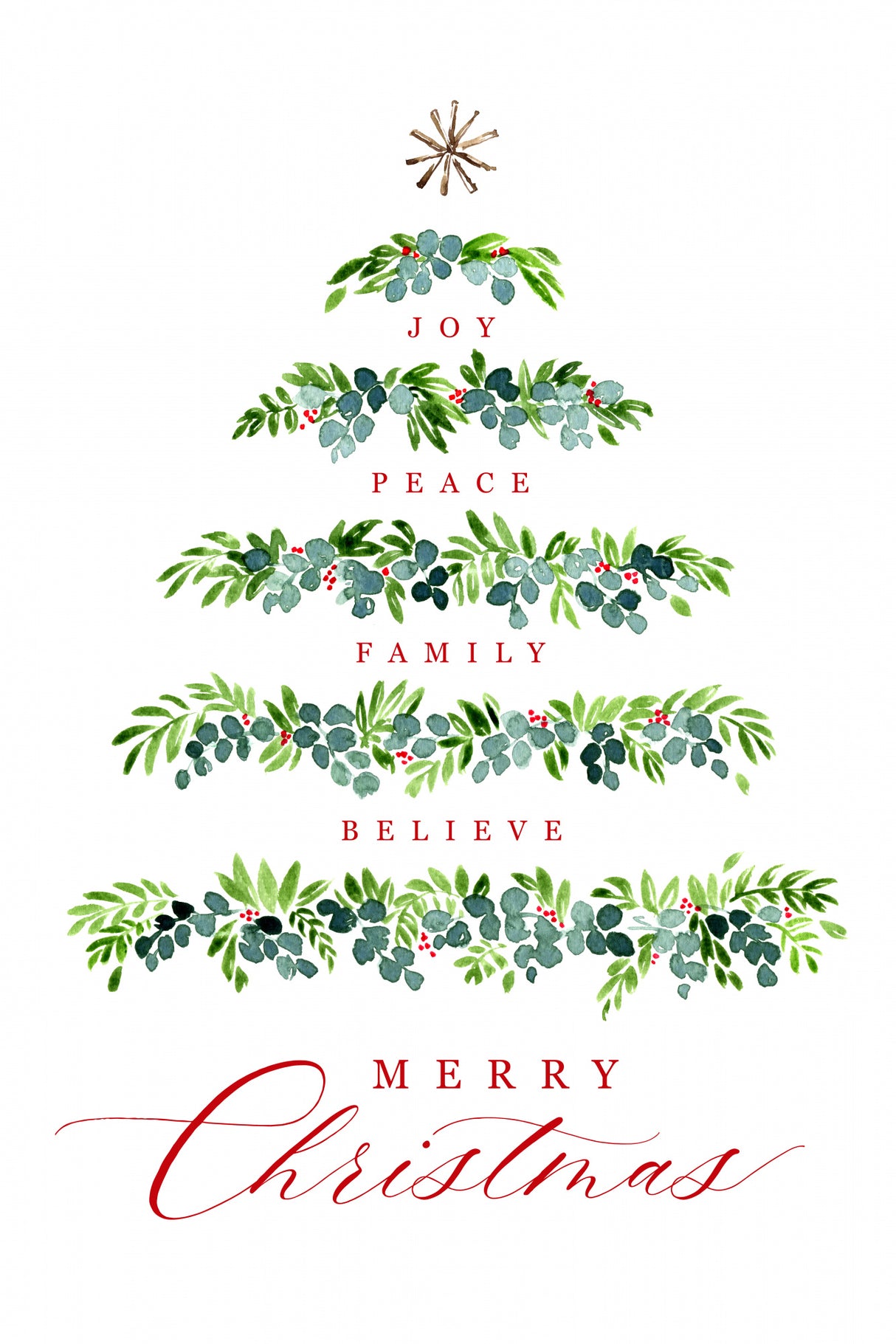 Christmas tree of wishes Poster och Canvastavla