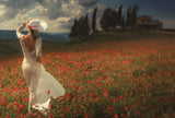 WALKING IN TUSCANY Poster och Canvastavla