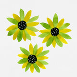 Green Floral Polka Dot Center Poster och Canvastavla