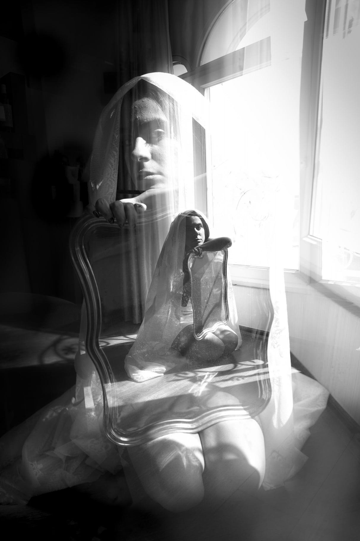 Loneliness mirror Poster och Canvastavla