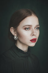 Portrait of redhead woman Poster och Canvastavla