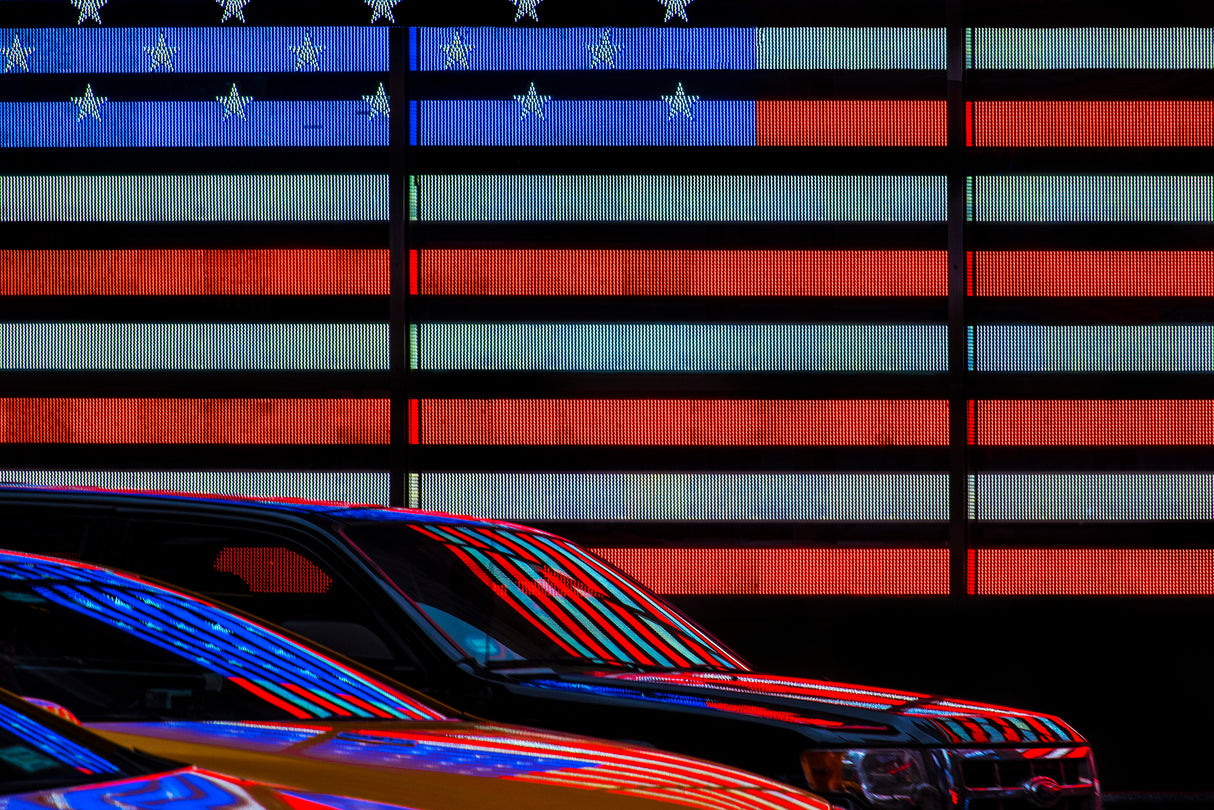 Stars and Stripes reflected Poster och Canvastavla