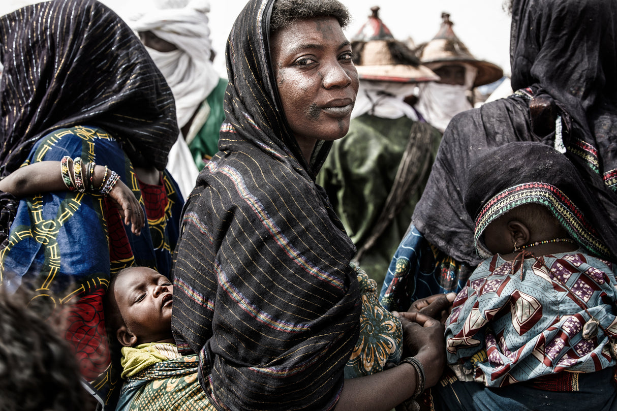 At the gerewol festival in Niger. Poster och Canvastavla