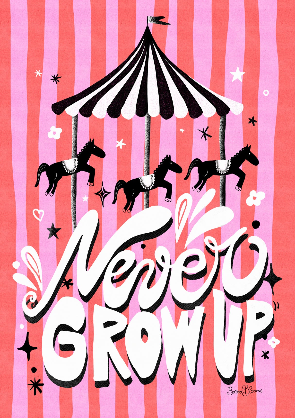 Carousel - Never Grow Up Poster och Canvastavla