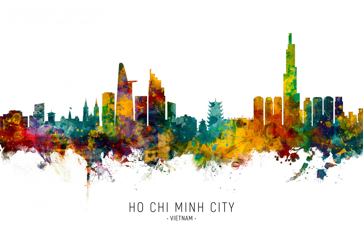 Ho Chi Minh City Vietnam Skyline Poster och Canvastavla