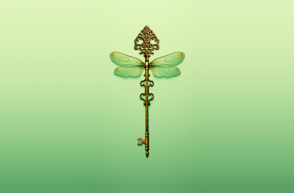 Key Dragonfly Poster och Canvastavla