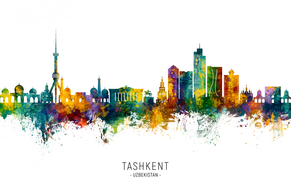 Tashkent Uzbekistan Skyline Poster och Canvastavla