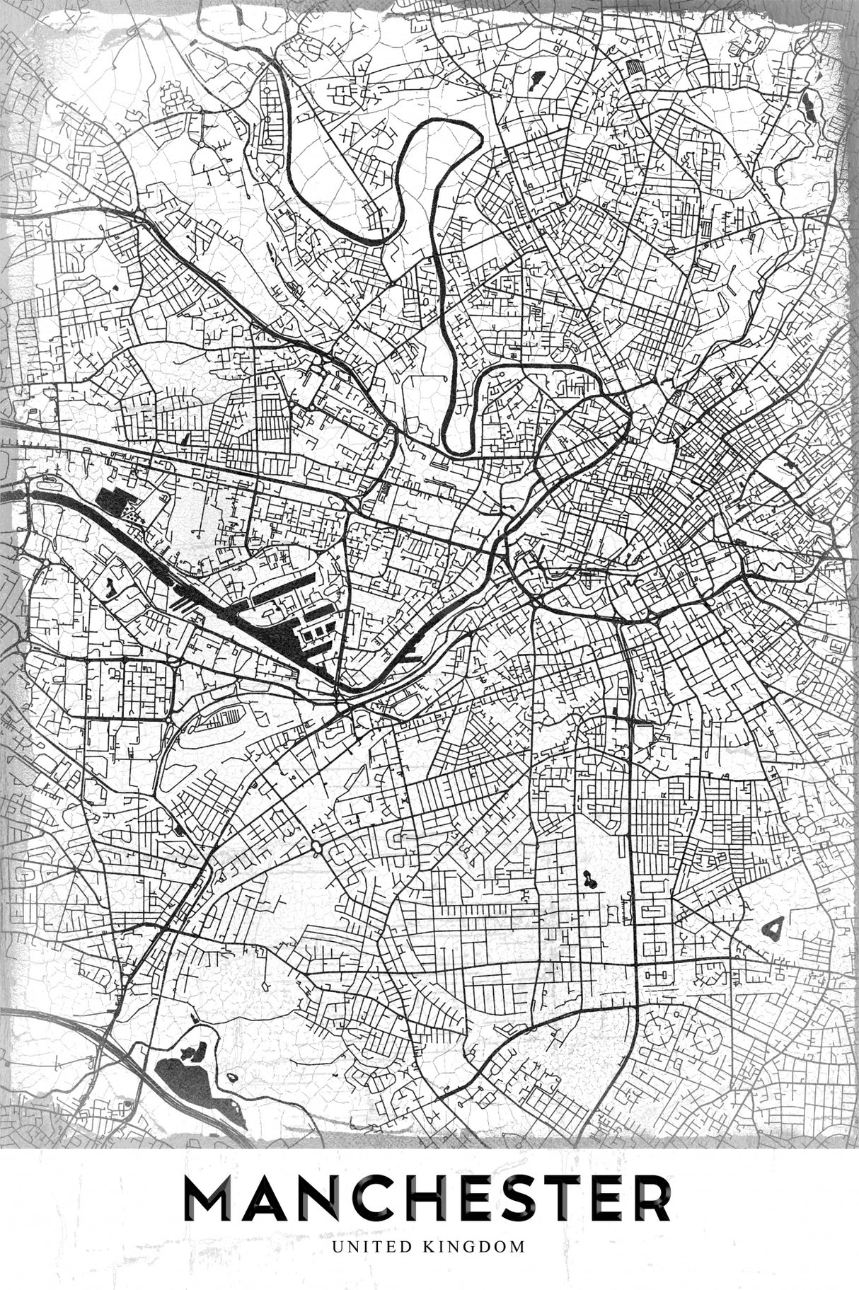 Manchester Poster och Canvastavla