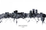 Anchorage Alaska Skyline Poster och Canvastavla