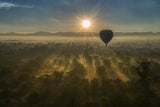 Sunrise from balloon Poster och Canvastavla