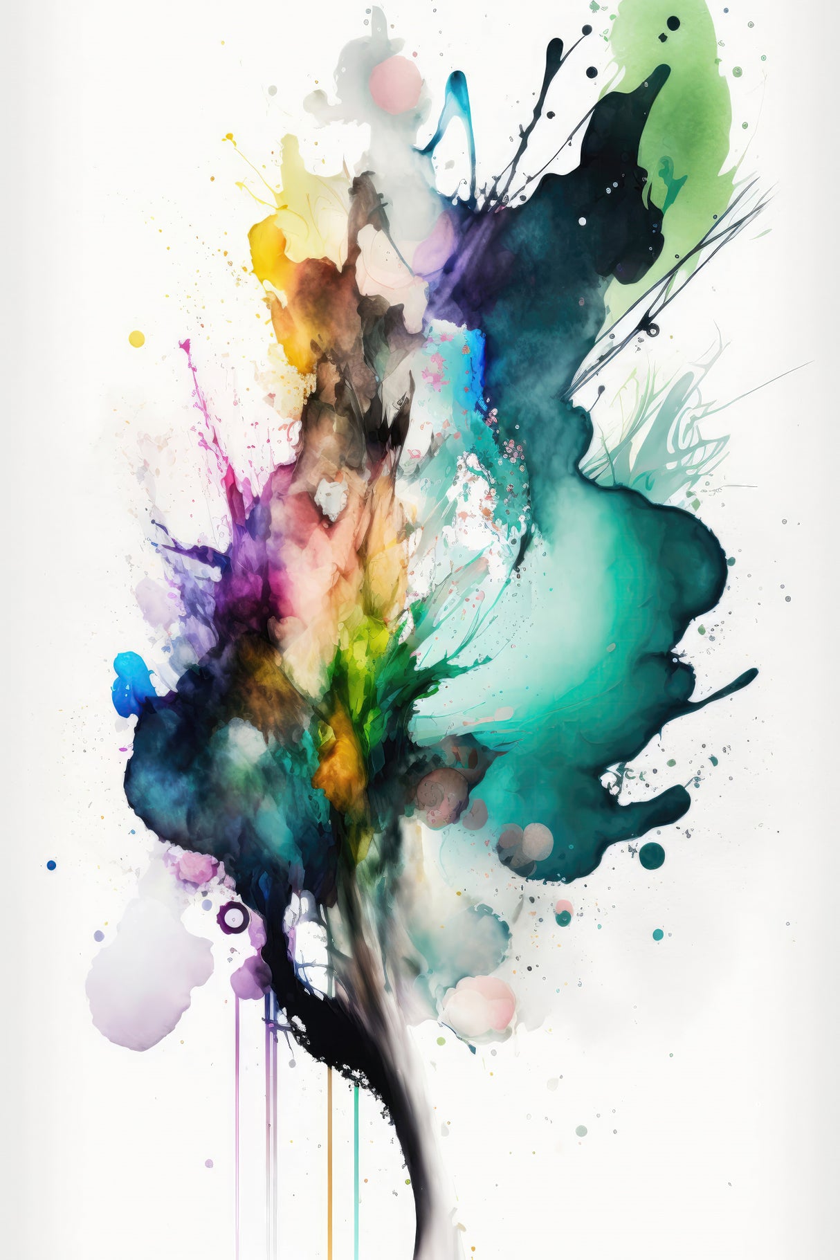 Fluid Abstraction Poster och Canvastavla
