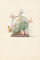Succulent Fairy Plant Home Poster och Canvastavla