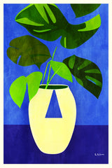 Wild Leafs At Night Poster och Canvastavla