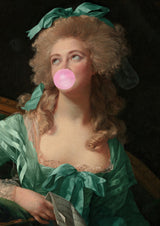 Madame Bubble-Gum Poster och Canvastavla