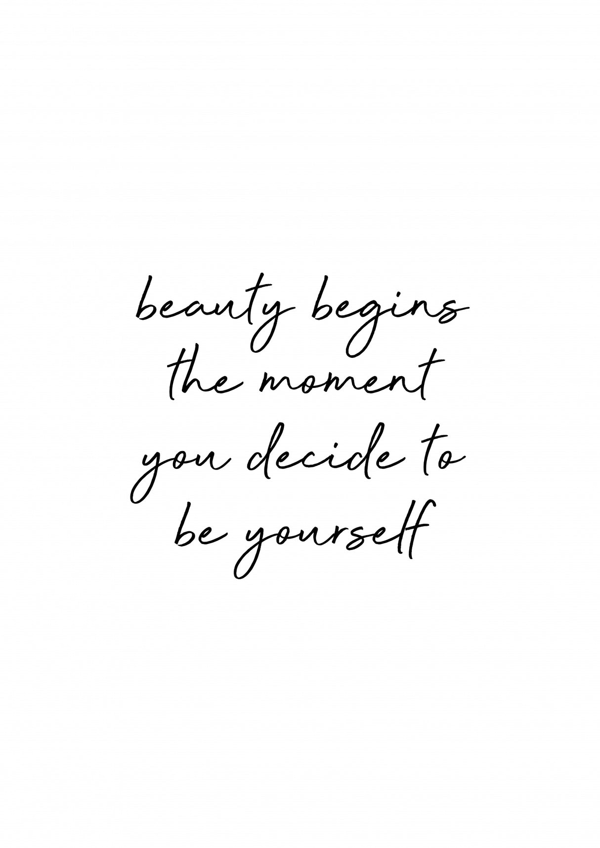 Be Yourself Quote Poster och Canvastavla