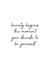 Be Yourself Quote Poster och Canvastavla