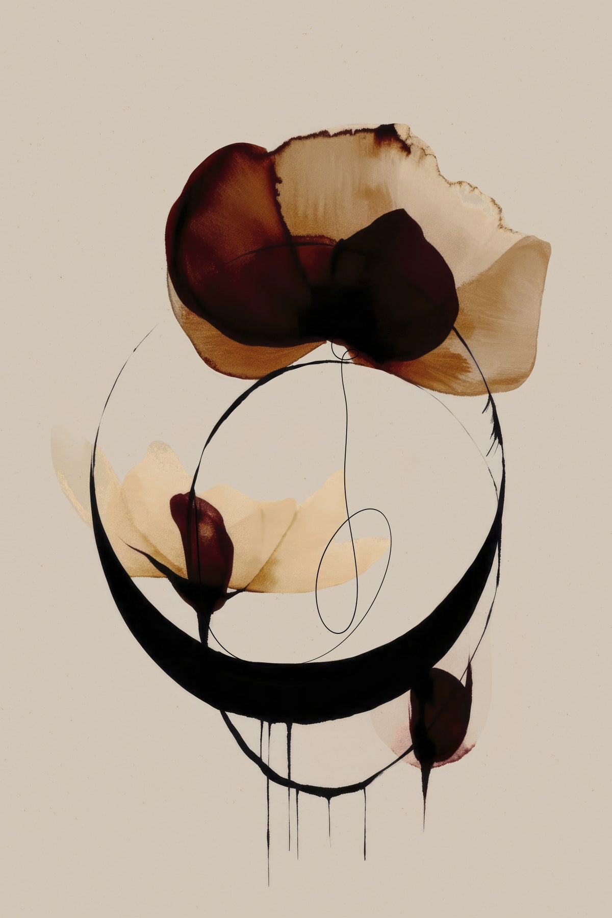 Halo Flowers No 4 Poster och Canvastavla