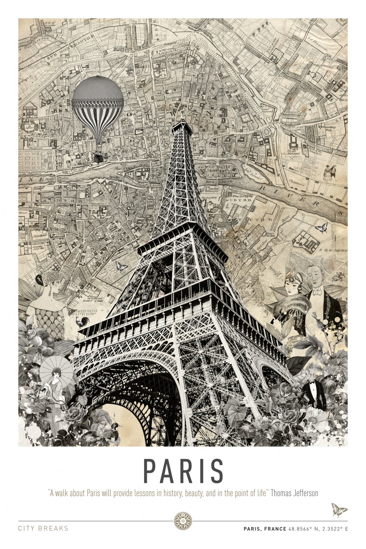 Paris 2 (City Breaks) Poster och Canvastavla