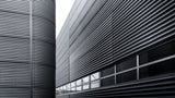 Corrugated metal facades Poster och Canvastavla