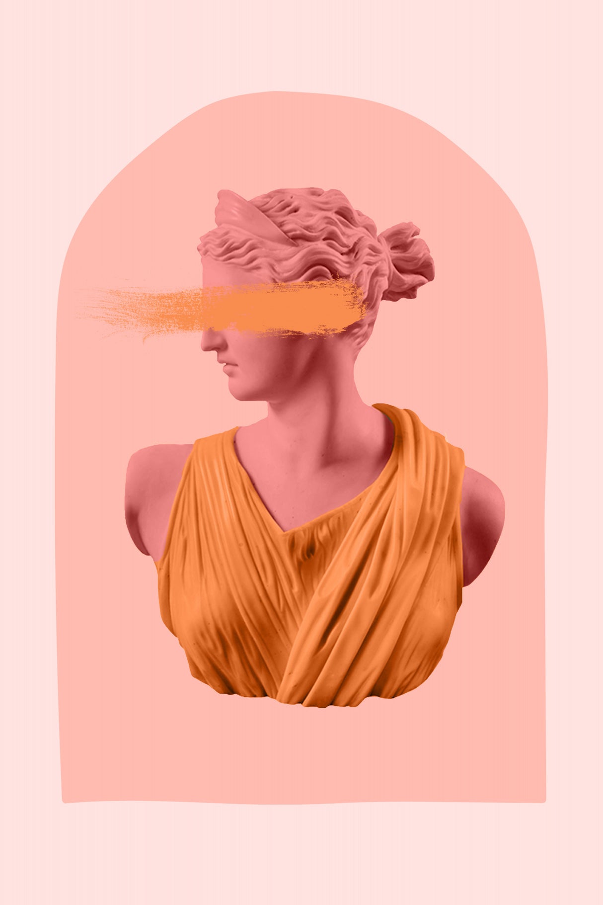 Artemispinkorange2 Ratio Poster och Canvastavla