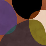 Mid Circles Terracotta Blck2 Poster och Canvastavla