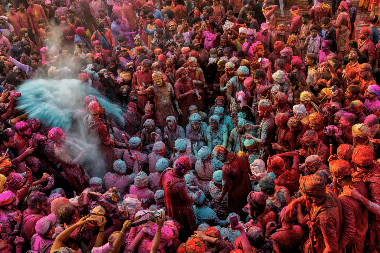 Nandgaon holi Poster och Canvastavla