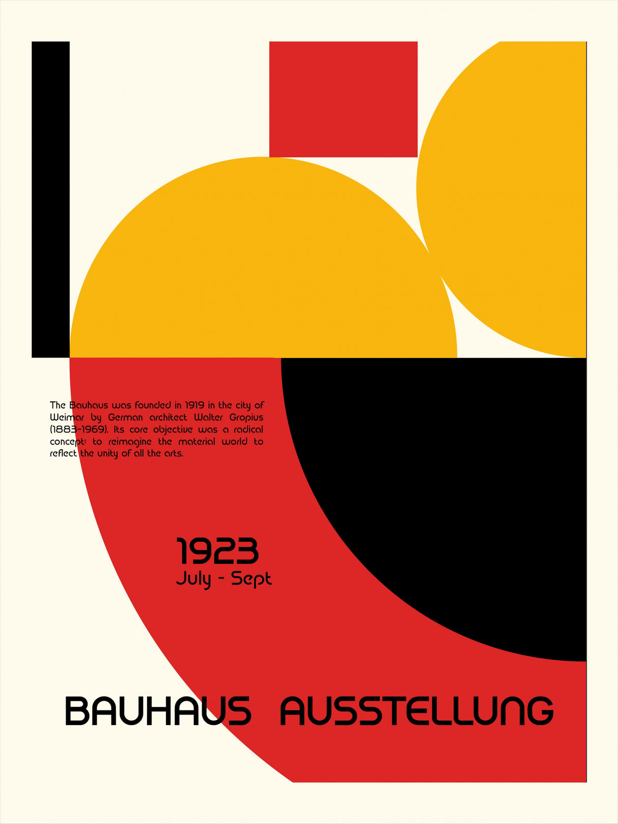 Bauhaus Ausstellung Poster och Canvastavla