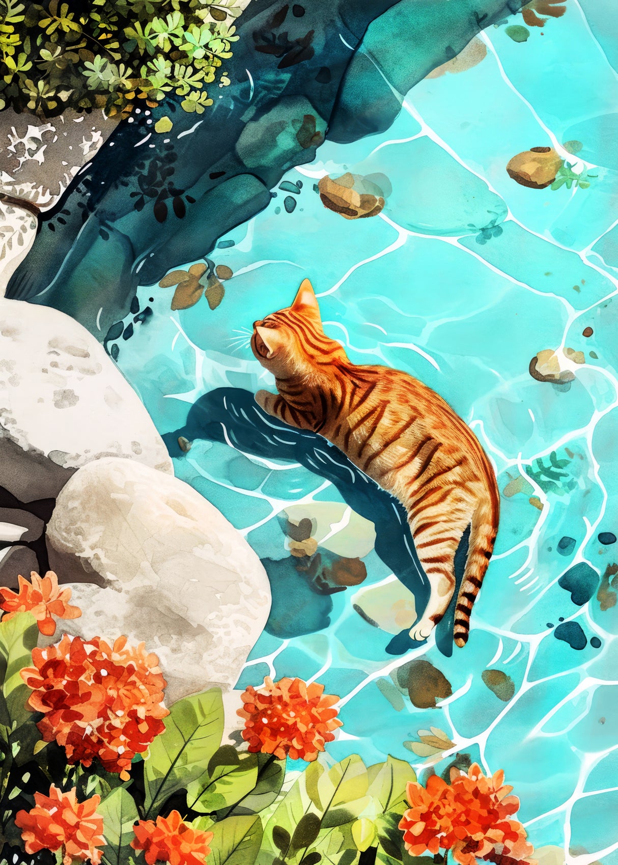 Cat's life 10 Poster och Canvastavla