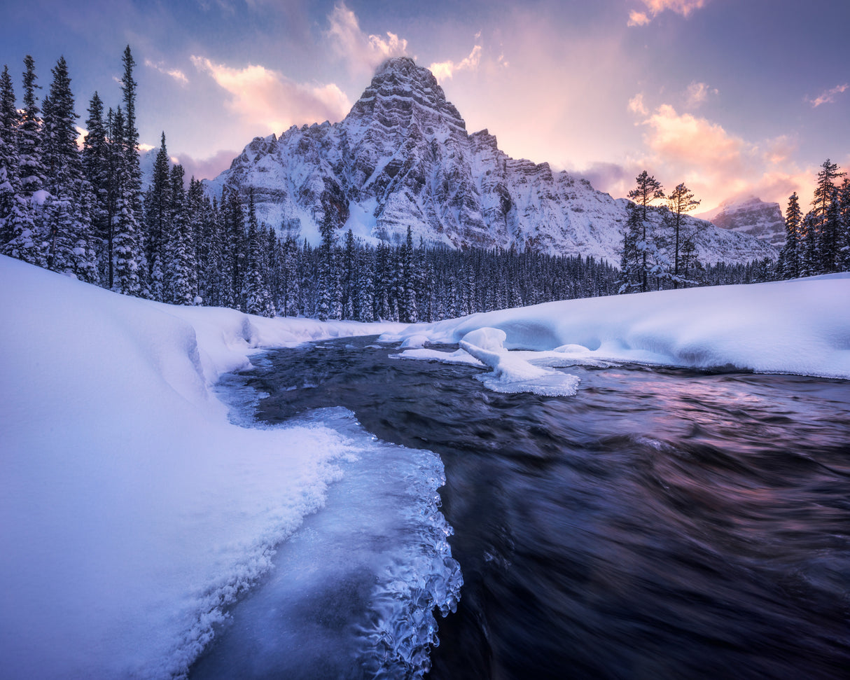 A Magical Sunset in the Rockies Poster och Canvastavla