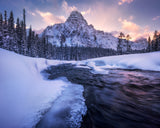 A Magical Sunset in the Rockies Poster och Canvastavla