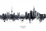 Vilnius Lithuania Skyline Poster och Canvastavla