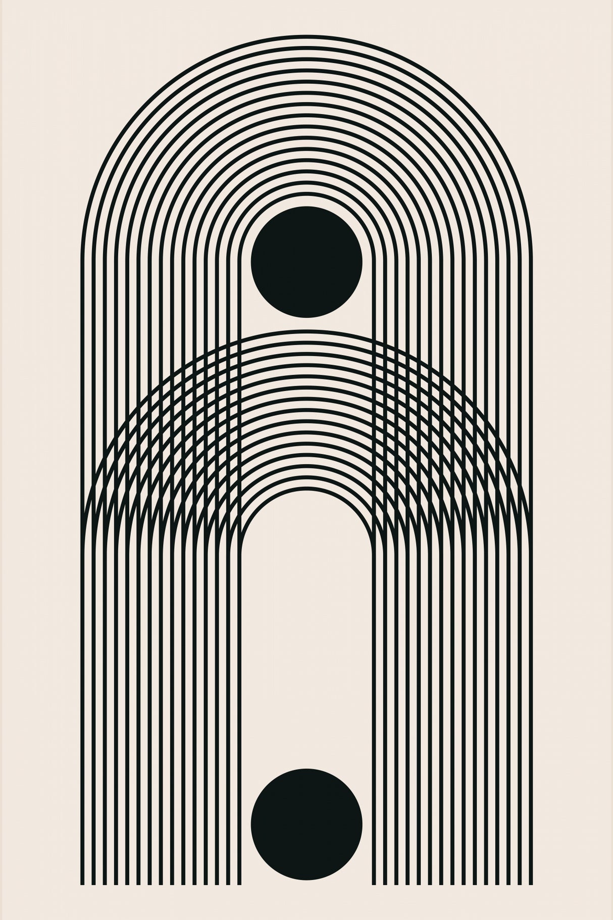 Black Boho Vibe Series #3 Poster och Canvastavla