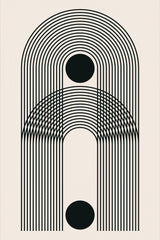 Black Boho Vibe Series #3 Poster och Canvastavla