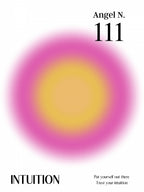 Angel Number 111 Poster och Canvastavla