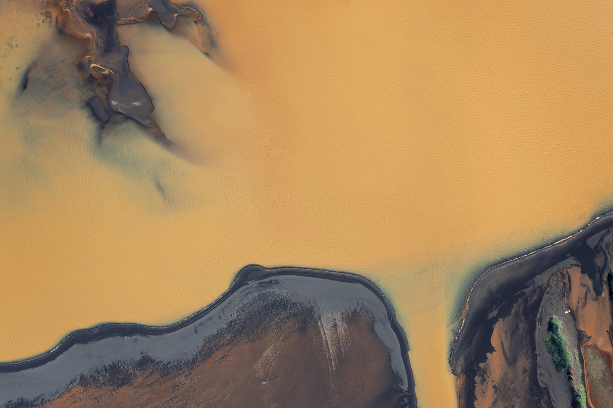 Harmonious Flow:  Aerial Impression of Rivers Poster och Canvastavla